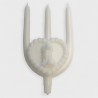Bougie trident perles et petit chien