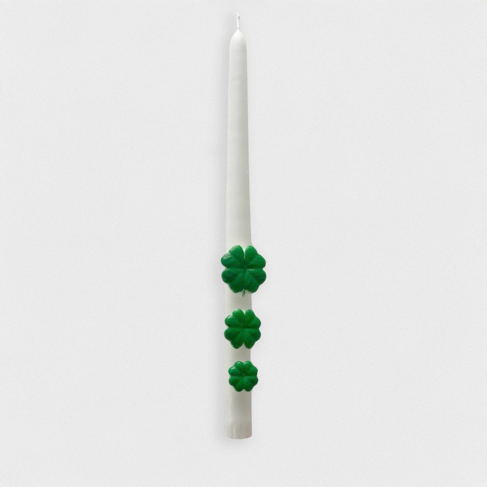 Bougie trèfles verts