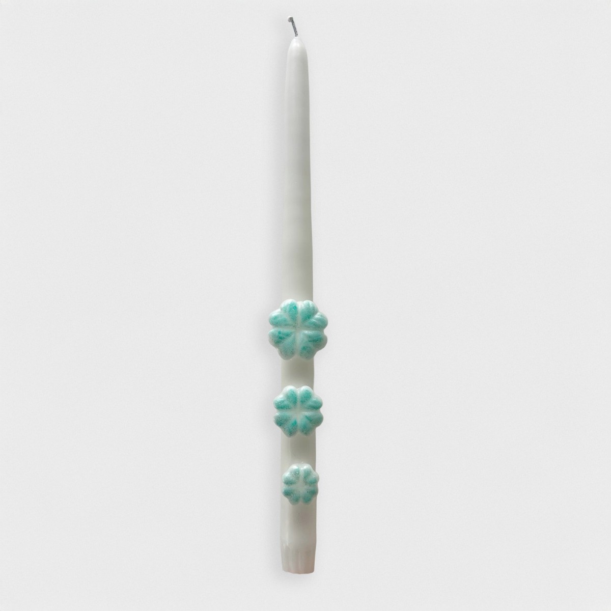bougie fleurs bleues
