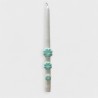 bougie fleurs bleues