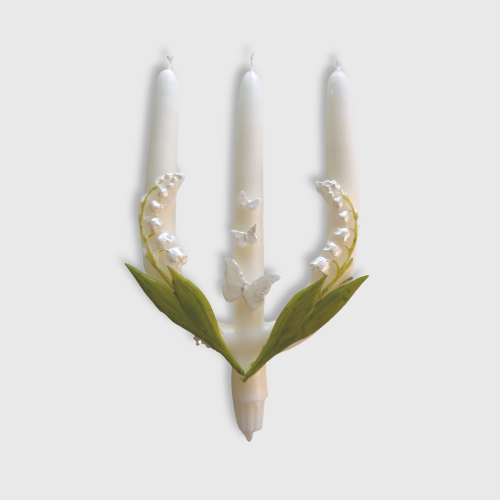 Bougie trident muguet